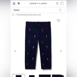 Janie and Jack Nutcracker Pants 3t